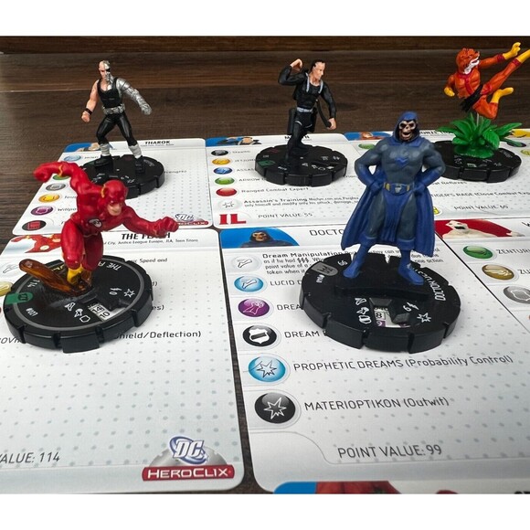 Heroclix DC Lot Tharok Merlyn Toyman White Martian Hector Hammond Creeper Flash - Picture 4 of 8